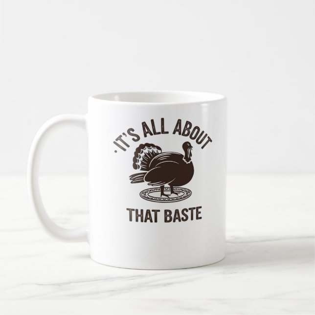 All About That Baste Christmas Trendy Coffee Mug (Left)