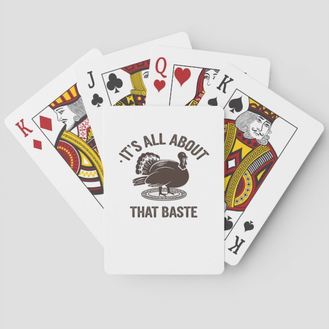 All About That Baste Christmas Trendy Playing Cards (Back)