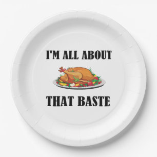 All About That Baste Classic Design Paper Plate