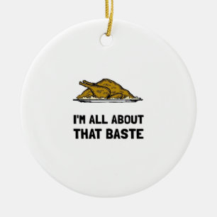 All About That Baste Fitted Ceramic Tree Decoration