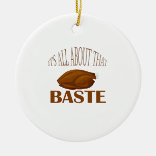 All About That Baste Style Quote Ceramic Tree Decoration