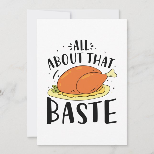 All About That Baste Thank You Card (Front)