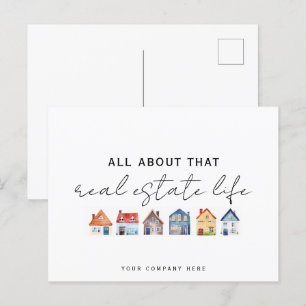 All About That Real Estate Life Promotional Postcard
