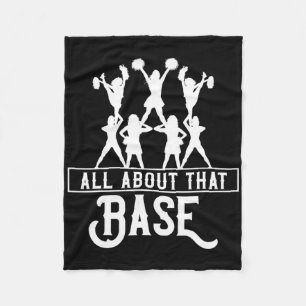 All About That Se Cheerleading Design, Cheer Gift, Fleece Blanket