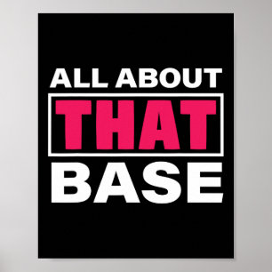 All About That Se - Funny Cheerleading Pun Gift Poster