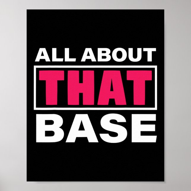 All About That Se - Funny Cheerleading Pun Gift  Poster (Front)