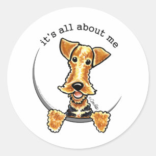 All About the Airedale Terrier Classic Round Sticker