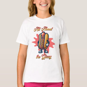 All About the Glizzy   Funny Hot dog Humour T-Shirt
