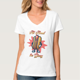 All About the Glizzy Funny Hot dog Humour T-Shirt