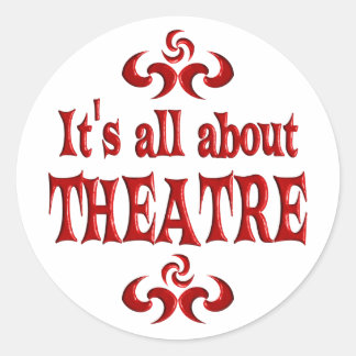 ALL ABOUT THEATRE CLASSIC ROUND STICKER
