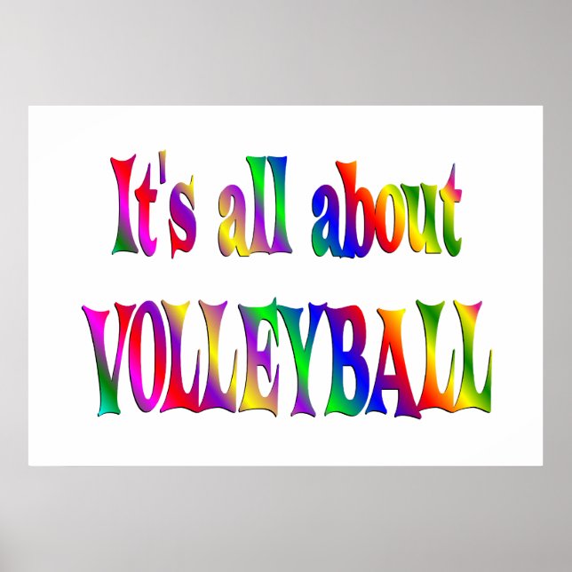 All About Volleyball Poster (Front)