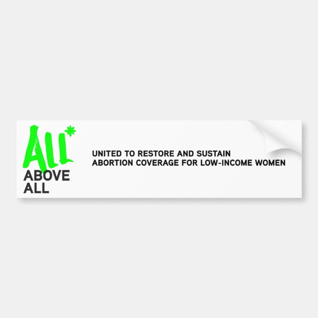 All* Above All logo Bumper Sticker (Front)