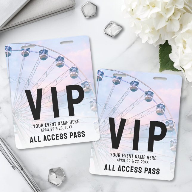 All Access Event VIP ID Badge (All Access Event VIP Badge)
