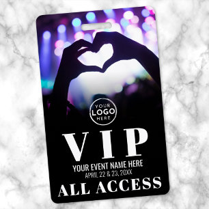 All Access Logo Event VIP Badge ID Badge