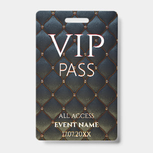 All Access Pass cool vip event id badge