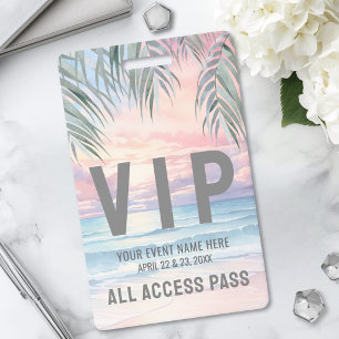 All Access Pass Event VIP ID Badge