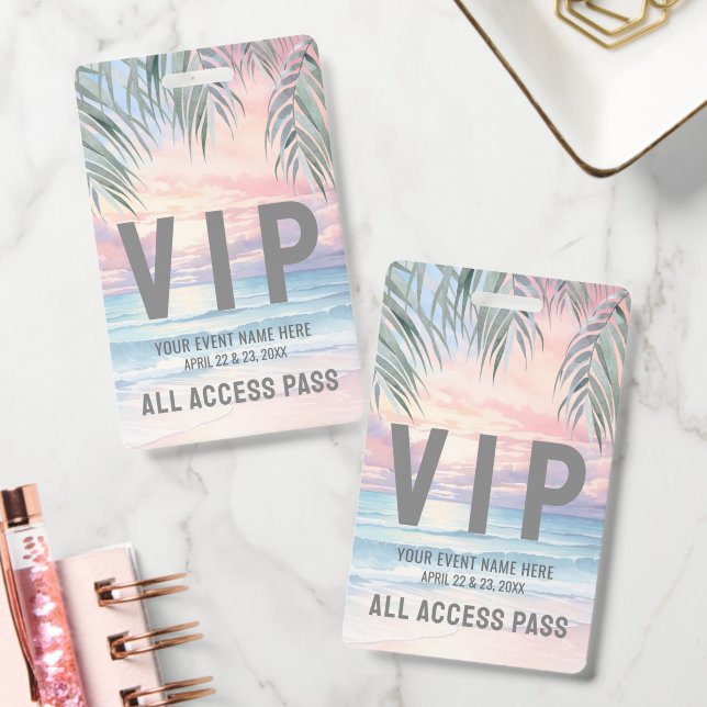 All Access Pass Event VIP ID Badge (Office)
