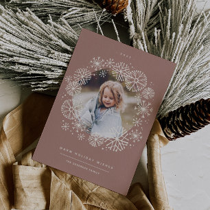 All Aflurry   Single Photo Holiday Card