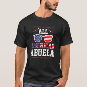 All American Abuela 4th of July US Flag Sunglasses T-Shirt