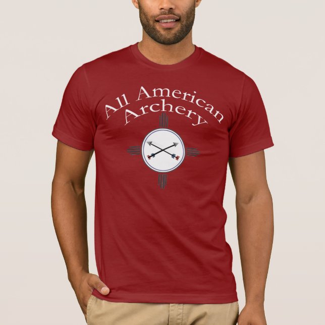 All American Archery Coach's Shirt - Red (Front)