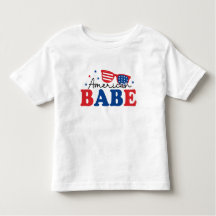 All American Babe - Patriotic Kids T-Shirt