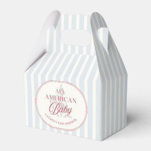 All American Baby 4th of July Baby Shower Favour Box