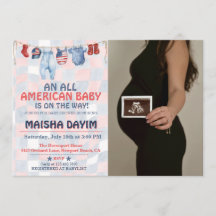 All American Baby 4th of July Baby shower Photo