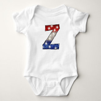 All American Baby Letter Z - July 4th USA Bodysuit