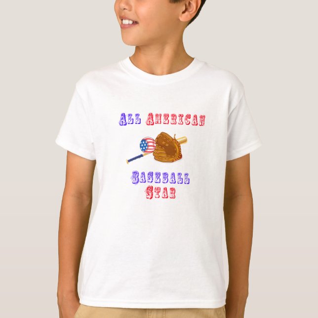 All American Baseball T-Shirt Template (Front)