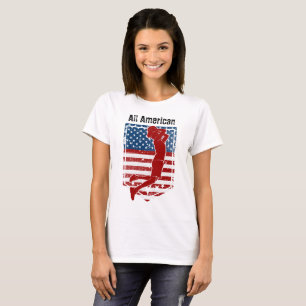 All-American Basketball Vintage Distressed 2 T-Shirt