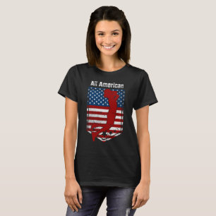 All-American Basketball Vintage Distressed 2 T-Shirt