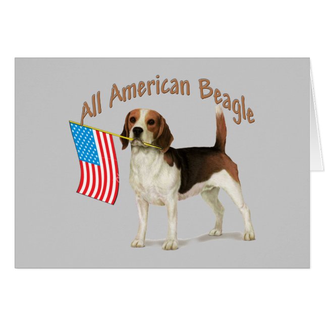 All American Beagle gifts (Front Horizontal)