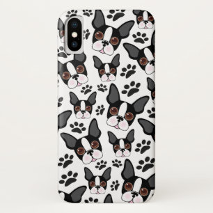 All American Boston Terrier Pet Puppy Dog iPhone X Case