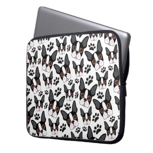 All American Boston Terrier Pet Puppy Dog Laptop Sleeve