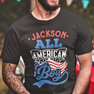 All american boy 4th july patriotic family reunion T-Shirt