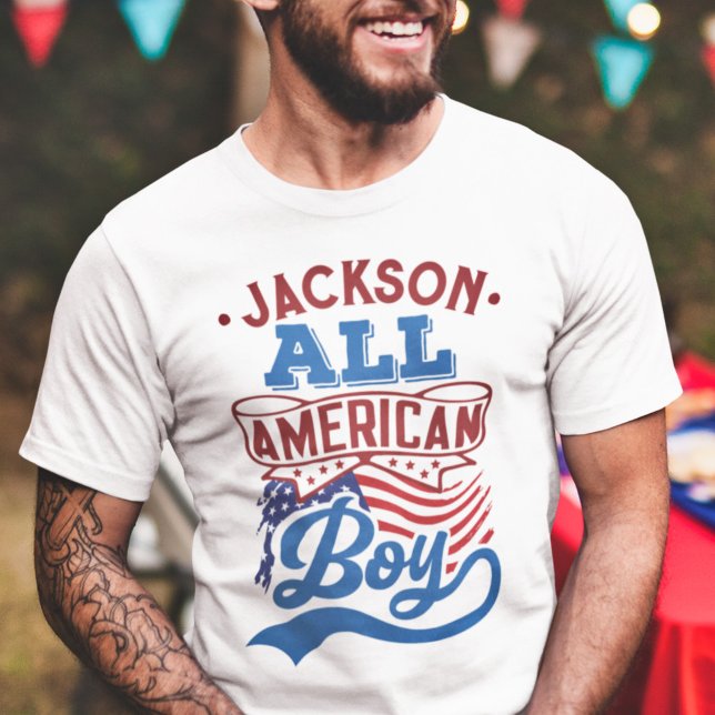 All american boy 4th july patriotic family reunion T-Shirt (Creator Uploaded)