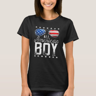 All American Boy 4th Of July Boys Kids Sunglasses  T-Shirt