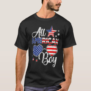 All American Boy 4th Of July Boys Kids Sunglasses  T-Shirt