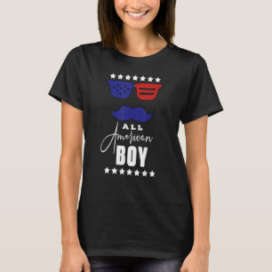 All American Boy 4th Of July Boys Kids Sunglasses  T-Shirt
