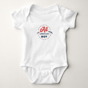 All American Boy Badge Baby Bodysuit