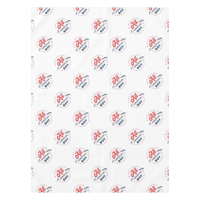 All American Boy Badge Tablecloth (Front)