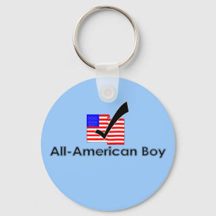 All-American Boy Key Ring