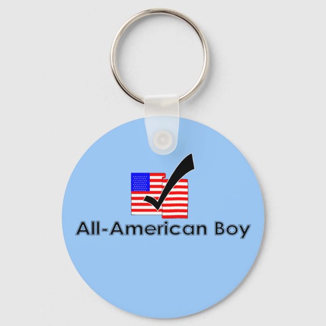 All-American Boy Key Ring (Front)