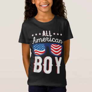 All American Boy Kids Fourth Of July Family Americ T-Shirt