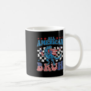 All American Bruh Dinosaur T-rex Patriotic 4th Of Coffee Mug