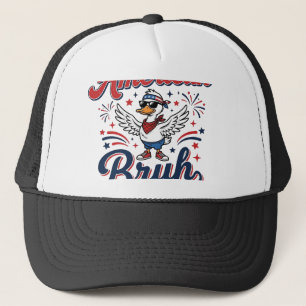 All American Bruh Patriotic Duck Vintage Shirt_1 Trucker Hat