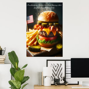 All-American Burger Bliss 24x36 Poster