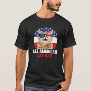 All American Cat Dad T-Shirt