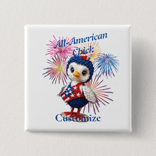 All-American Chick Thunder_Cove  15 Cm Square Badge