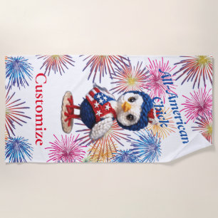 All-American Chick Thunder_Cove  Beach Towel